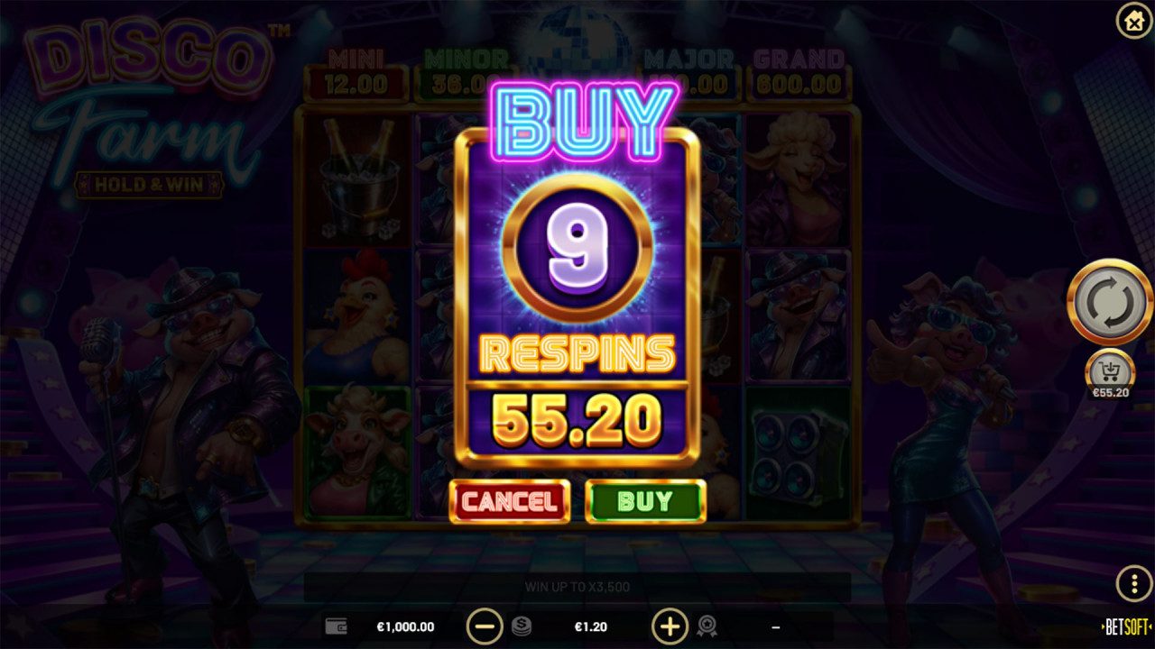 BetSoft Disco Farm Screenshot