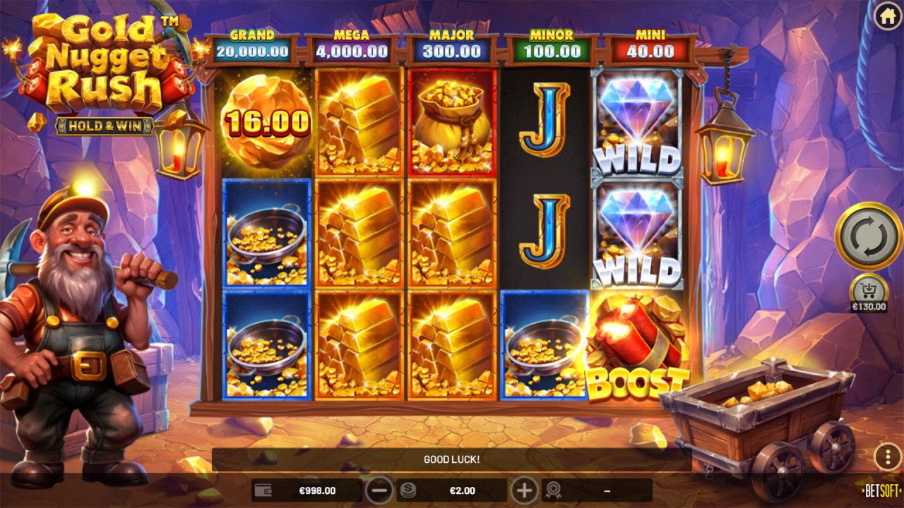 BetSoft Gold Nugget Rush Screenshot