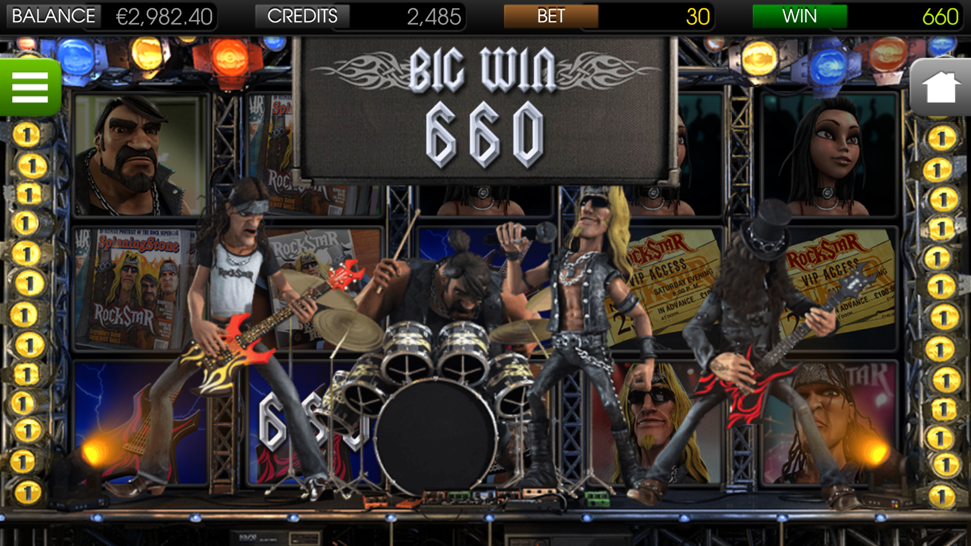 BetSoft Rockstar Screenshot