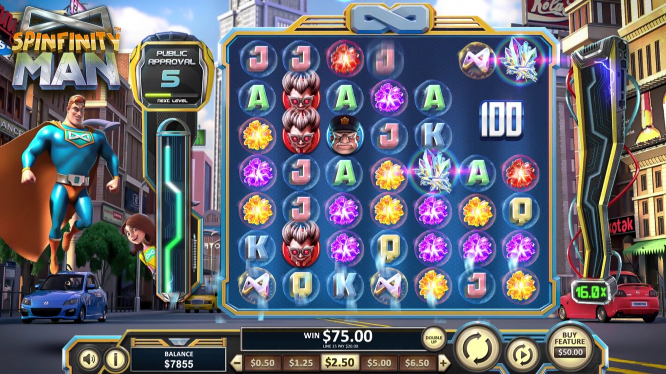 BetSoft Spinfinity Man Screenshot