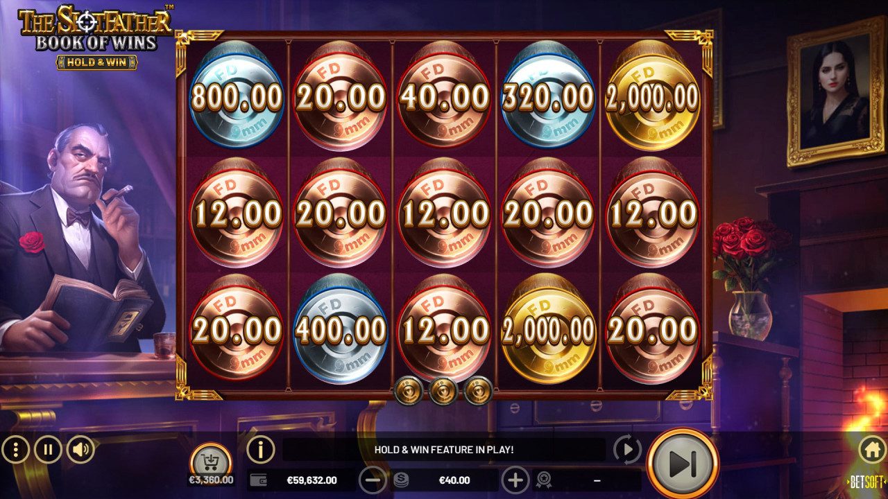 BetSoft The Slotfather Book of Wins Screenshot