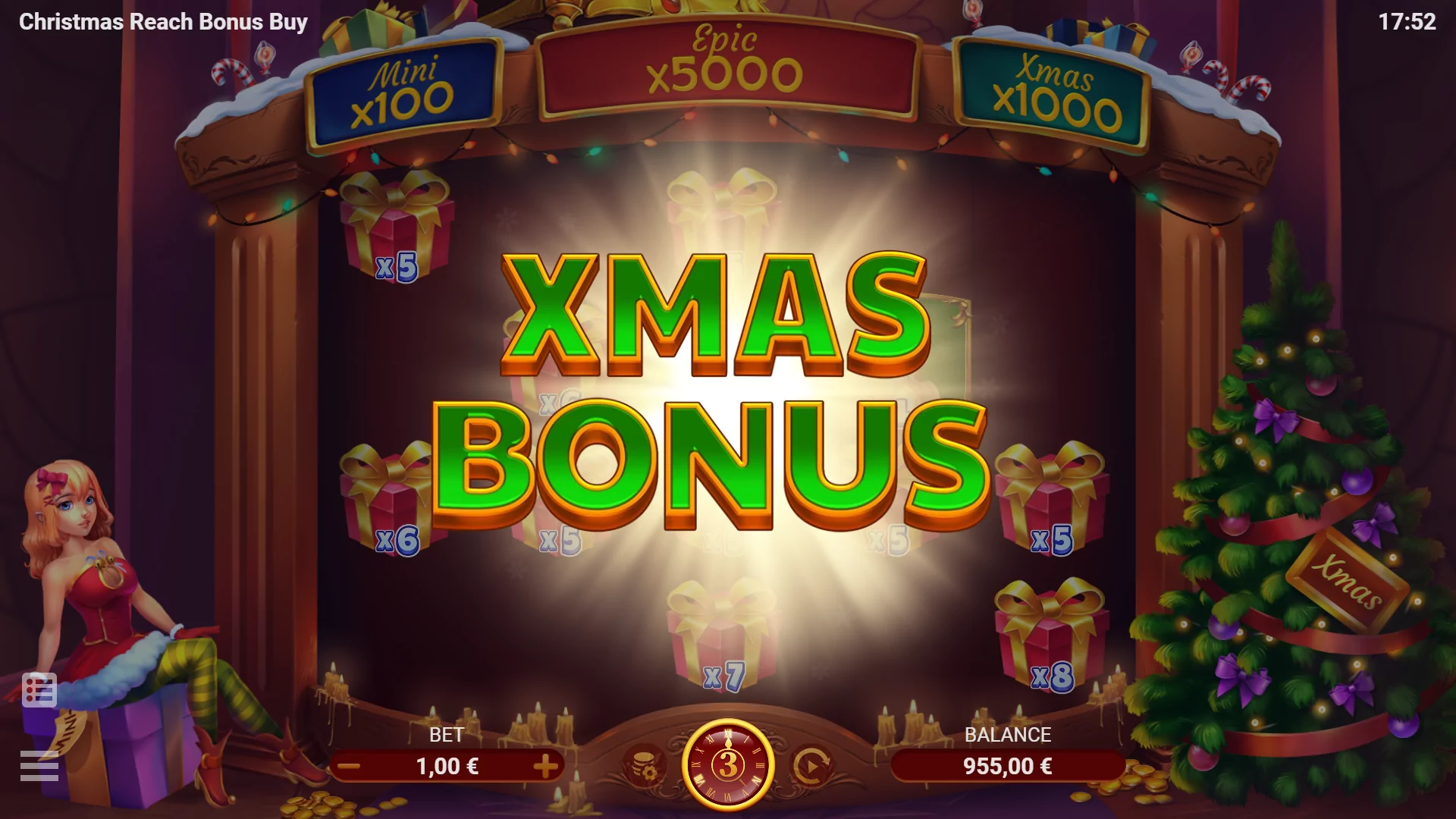 EVO Christmas Reach Bonus Buy Screenshot