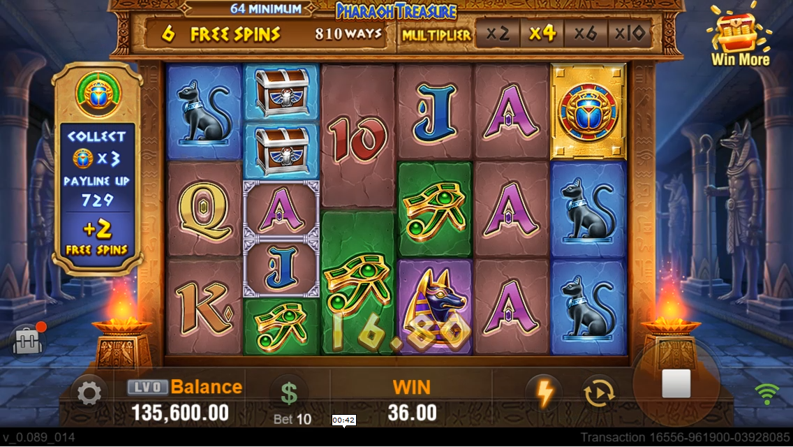 JILI Pharaoh Treasure Screenshot