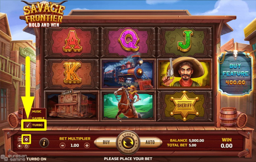 Savage Frontier Hold And Win Screenshot